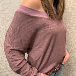Basic waffle knit shirt